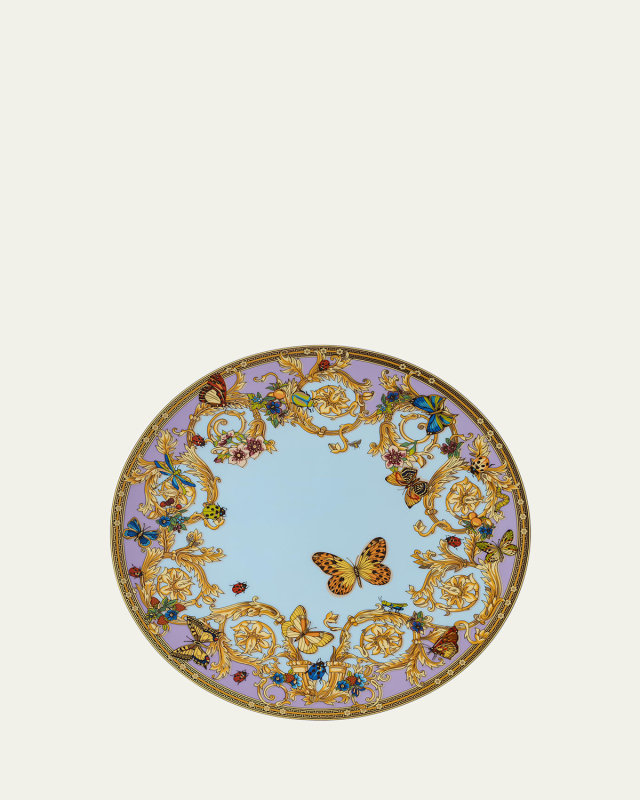 Butterfly Garden Modern Service Plate, 13"